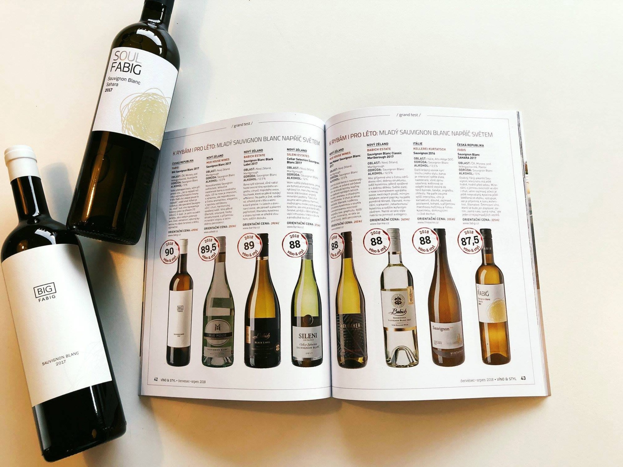 Sauvignon Blanc in the Víno & Styl magazine!